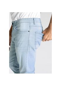 H.I.S. H.I.S, Herren, Slim-fit-Jeans &raquo;FLUSH&laquo; schmale Beinform, mit Used-Effekten, niedrige Leibh&ouml;he, l. blue, 36 - L&auml;nge 32, Slim-fit-Jeans mit schmaler 