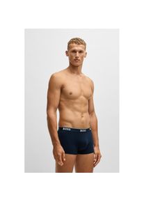 BOSS, Herren, Trunk &raquo;TRUNK 3 PACK&laquo; 3 Stk. Schriftzug auf dem Bund, navy, XXL - 3 Stk., HUGO BOSS Boxer im Dreierpack