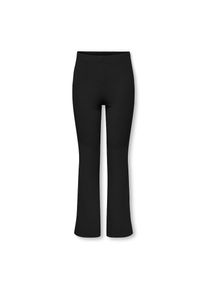 KIDS Only, Damen, Leggings &raquo;KOGFEVER RIB FLARED PANTS CP JRS NOOS&laquo;, Black, 122 - N-Gr, Jerseyhose von KIDS Only f&uuml;r M&auml;dchen