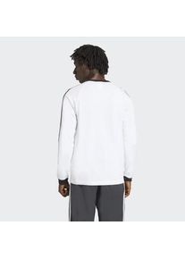 adidas originals, Herren, Langarmshirt &raquo;3-STREIFEN LONGSLEEVE&laquo;, White, L, Regul&auml;r geschnittenes T-Shirt mit 3-Streifen-Branding f&uuml;r einen legend&auml;ren 