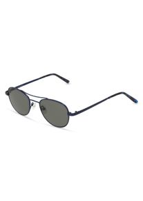 Fielmann BD 467 SUN CL | Kinder-Sonnenbrille | Fassung: Vollrand, Panto, Edelstahl, Blau Matt | Glasfarbe: G15