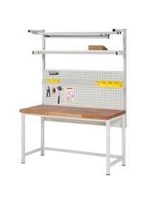 Banco da lavoro con sovrastruttura serie 8000 eurokraft pro