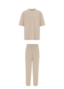 Dandalo Str&oacute;j do biegania dla mężczyzn beżowy Rozmiar L