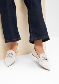 bonprix Femei Pantofi loafer cu lanț, bej, 41