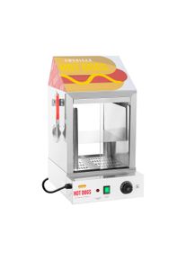 ROYAL CATERING Hot dog gőz&ouml;lő - 100 virsli - 25 zsemle - 1000 W RCHW 1000H
