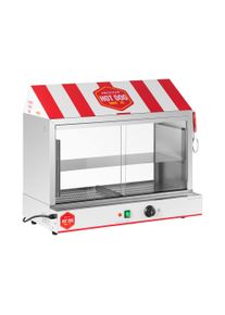 ROYAL CATERING Hot dog gőz&ouml;lő - 300 virsli - 100 zsemle - 2400 W RCHW 2500H