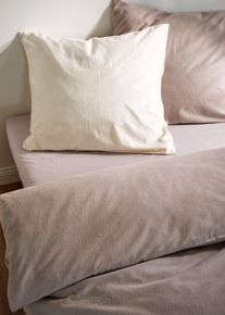 Lenzuolo in flanella con angoli, Beige, Taglia 160x200 cm, bonprix