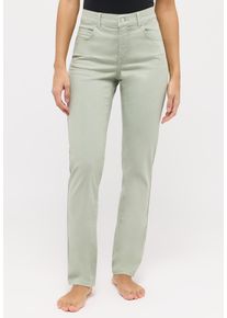 Straight-Jeans Angels "CICI", Damen, Gr. 46, L&auml;nge 28, gr&uuml;n (jade gr&uuml;n used), Web, Obermaterial: 89% Baumwolle, 8% Polyester, 3% Elasthan, slim fit normal, Jeans Straight-Jeans, in Slim Fit-Passform