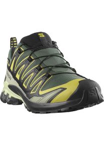 Laufschuh Salomon "XA PRO 3D V9 GORE-TEX", Damen, Gr. 44,5, gr&uuml;n (urban chic, schwarz, cress gr&uuml;n), Synthetik, Textil, Schuhe Laufschuh, wasserdicht