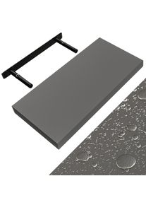 Casaria Wandplank Zwevend Mat Grijs MDF 50x23x3,8cm
