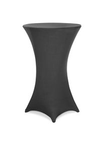 Detex Funda el&aacute;stica para mesa de pie bistro Antracita &Oslash; 70