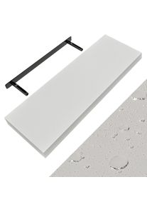 Casaria Wandplank Zwevend Mat Wit MDF 70x23x3,8cm