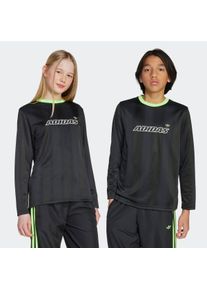 Langarmshirt adidas originals "KIDS LONGSLEEVE", Damen, Gr. 170, gr&uuml;n (schwarz, signal gr&uuml;n), Obermaterial: 100% Polyester, normal, Rundhals, Shirts Langarmshirt, sportlicher Stil, Langarm, f&uuml;r Kinder, weiches Material