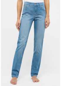 Straight-Jeans Angels "CICI", Damen, Gr. 34, L&auml;nge 30, blau (light blau used), Web, Obermaterial: 89% Baumwolle, 8% Polyester, 3% Elasthan, slim fit normal, Jeans Straight-Jeans, in Slim Fit-Passform
