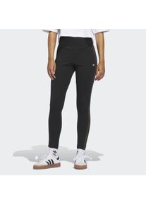 Leggings adidas originals "LEOPARD 3-STREIFEN", Damen, Gr. XXL, N-Gr, schwarz (schwarz, normal, gr.), Obermaterial: 93% Baumwolle, 7% Elasthan, Hosen Leggings, sportlicher Stil, f&uuml;r vielseitige Aktivit&auml;ten, elastische Passform