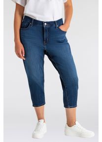 LEVI'S&reg; PLUS Caprijeans LEVI'S PLUS "Levi's 311&trade; Shaping Skinny Capri Jeans 22 (Gro&szlig;e Gr&ouml;&szlig;en)", Damen, Gr. 18 (50), N-Gr, blau (lapis amidst plus), Denim/Jeans, Obermaterial: 60% Baumwolle, 23% Viskose, 16% Polyester, 1% Elasthan, Jeans Caprijeans, aus elastischem Baumwollmix