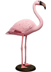 Teichfigur Ubbink "Flamingo", rosa, B:55cm H:90cm T:20cm, Kunststoff, Teichdeko, Teichfigur