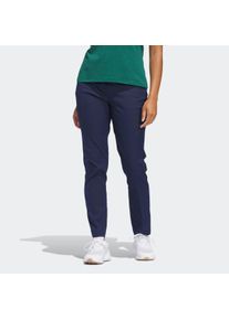 Golfhose adidas Performance "ULTIMATE365 TWISTWEAVE FIVE-POCKET", Damen, Gr. 46, L-Gr, blau (conavy l, gr, lang, gr.), Obermaterial: 100% Polyester, Hosen Golfhose