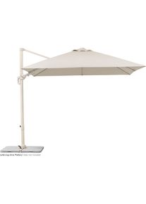 Ampelschirm Schneider Schirme "Rhodos Twist Comfy", natur, Obermaterial: 100% Polyester, Standschirme, Ampelschirm, 300 x 300 cm