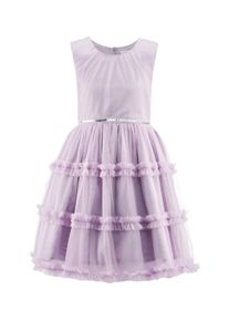 Sommerkleid happy girls "M&auml;dchenkleid", M&auml;dchen, Gr. 152, EURO-Gr&ouml;&szlig;en, lila, Stoff, 100% Polyester, normal, Kleider Sommerkleid