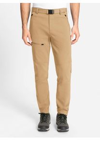 Outdoorhose Catamaran, Herren, Gr. 48, Normalgr&ouml;&szlig;en, beige (camel), 72% Viskose, 25% Polyamid, 3% Elasthan, unifarben, lang, Hosen Outdoorhose