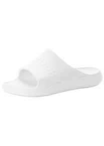Badesandale Reebok "Reebok CLEAN SLIDE", Gr. 44,5, wei&szlig;, Schuhe Badesandale, Badelatschen