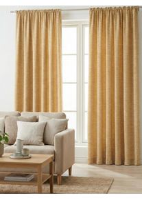 Vorhang WIRTH "Troms&ouml;" Gr. 19, beige, B:172cm H:255cm, Chenille, Polyacryl, Gardinen, Vorhang
