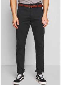 Stoffhose INDICODE "Gower", Herren, Gr. 33, L&auml;nge 32, schwarz, Web, Obermaterial: 98% Baumwolle, 2% Elasthan, unifarben, schmal normal, Hosen Stoffhose, Baumwollmischung, regular fit