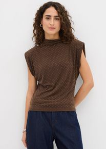Top &agrave; strass - marron - taille 34/36 (XS) - bonprix