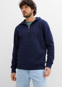 Sweat zipp&eacute; &agrave; capuche 100% coton - bleu - taille 48/50 (M) - 100% coton - bonprix