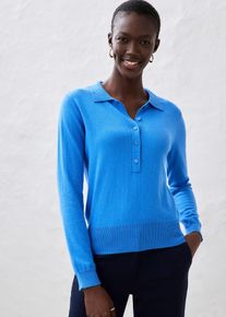 Pull polo - bleu - taille 54/56 (XXL) - soie - bonprix