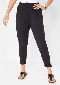 Pantalon en jersey coton - noir - taille 38/40 (S) avec coton - bonprix