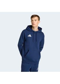 Kapuzensweatshirt adidas Performance "ENTRADA26 HOODIE", Herren, Gr. M, team navy blau 2, wei&szlig;, Obermaterial: 70% Baumwolle, 30% Polyester, normal, Rundhals, angesetztes B&uuml;ndchen, Sweatshirts Kapuzensweatshirt