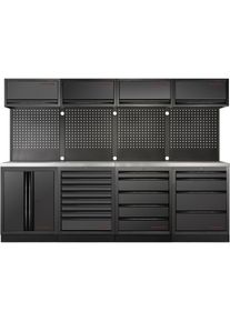 Kraftwerk, Werkstattschrank, MOBILIO BLK Kombi Lochwand Edelstahl (136 cm, 91 cm)