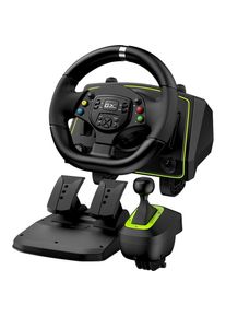 Genius GX Gaming Wheel Speedmaster X2 (PC, PS3, PS4, Xbox 360, Xbox One S), Gaming Controller, Schwarz