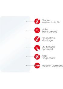 upscreen Scratch Shield Displayschutz, Smartwatch Schutzfolie, Transparent