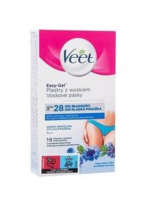 Veet, Wachs + Enthaarungscreme, Easy-Gel Wax Strips Bikini (16x)