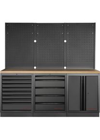 Kraftwerk, Werkstattschrank, MOBILIO BLK Kombi Lochwand Buche (204 cm, 200 cm)