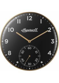Ingersoll 1892, Wanduhr, Ingersoll IC003GB Wanduhr mit kleiner Sekunde im retro Look 30 cm (30 cm)