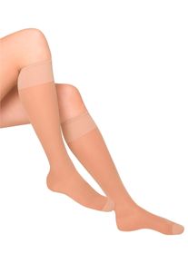 Damen St&uuml;tzkniestr&uuml;mpfe in beige ,Gr&ouml;&szlig;e 0, WITT, 84% Polyamid, 16% Elasthan