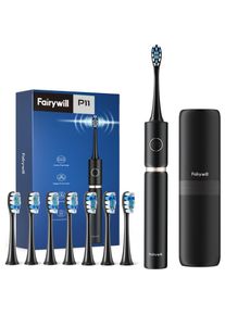 Fairywill, Elektrische Zahnb&uuml;rste, Sonic toothbrush with head set and case FW-P11