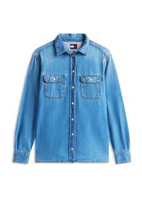 Tommy Jeans Kvinnor Blus bl&aring; denim Storlek XXS