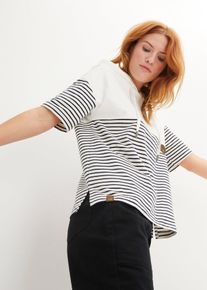 bonprix Bluza z kapturem, biały, 40/42