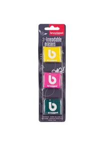 Bruynzeel - Kneadable Erasers 3 pcs. (Assorted colours)