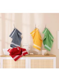 Damen Frottiertuch in gelb + gr&uuml;n ,Gr&ouml;&szlig;e Packung (2 St&uuml;ck), WITT, 60% Baumwolle, 40% Bambus