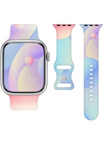 OEM Silikonarmband f&uuml;r Smartwatch 22 mm, farbig / mehrfarbig (22 mm, Silikon), Uhrenarmband, Mehrfarbig