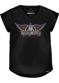 Rokker Smith, maglietta donna , colore: Nero/Grigio/Blu/Rosso , dimensione: XS