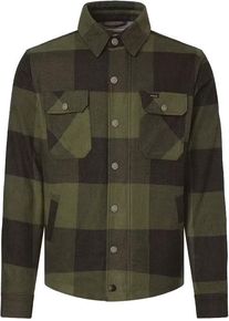 Rokker Dakota, shirt/textile jacket , color: Dark Green/Black , size: M