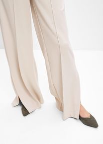 bonprix Ballerinas aus Veloursleder, gr&uuml;n, Veloursleder