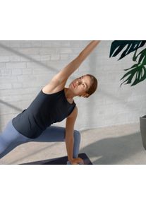 Tchibo - Koszulka do jogi ze zintegrowanym biustonoszem - dla pań - rozmiar L 44/46 - kolor: czarny